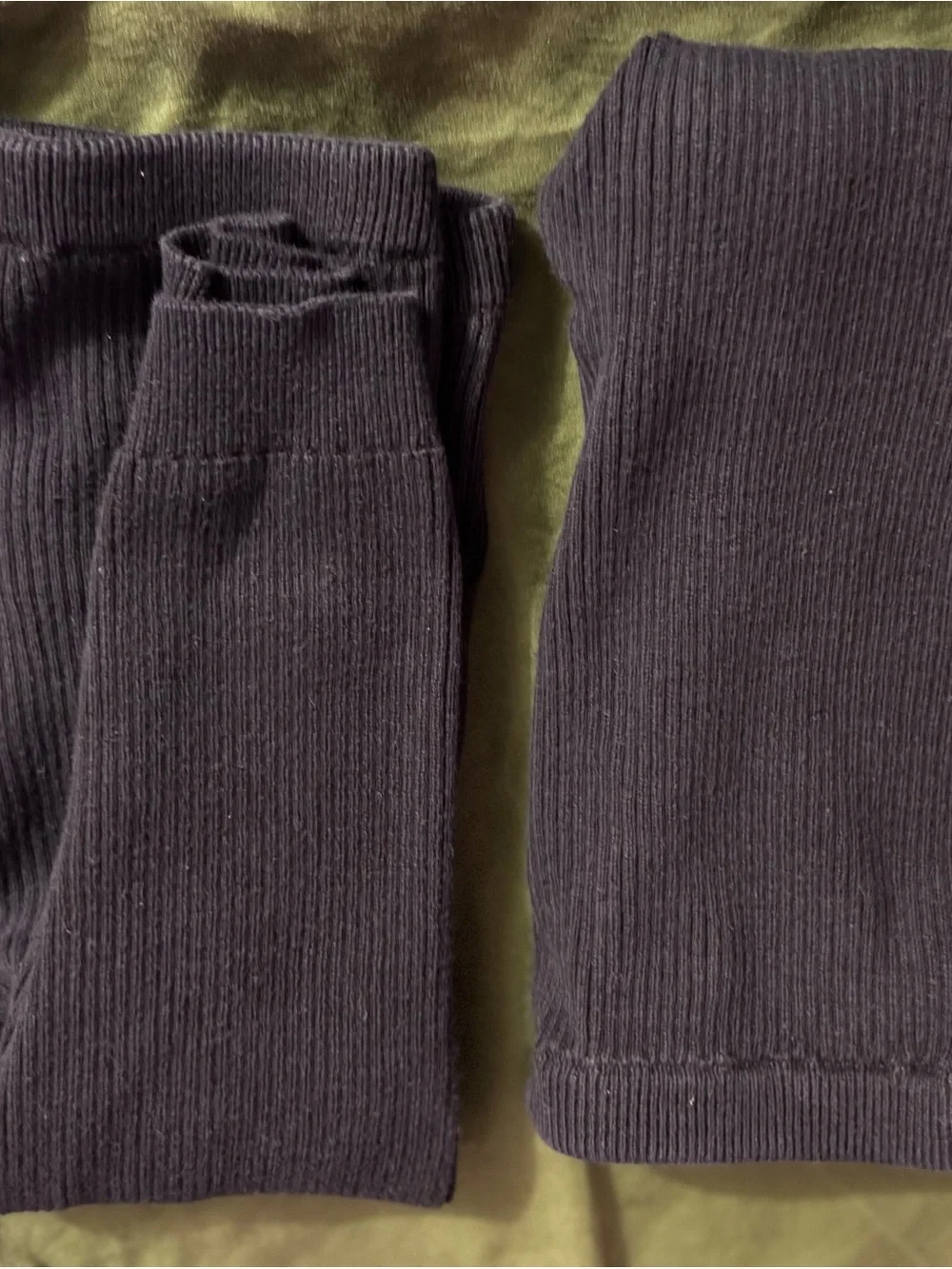baby GAP Black Ribbed Knit Leggings 18-24mo
